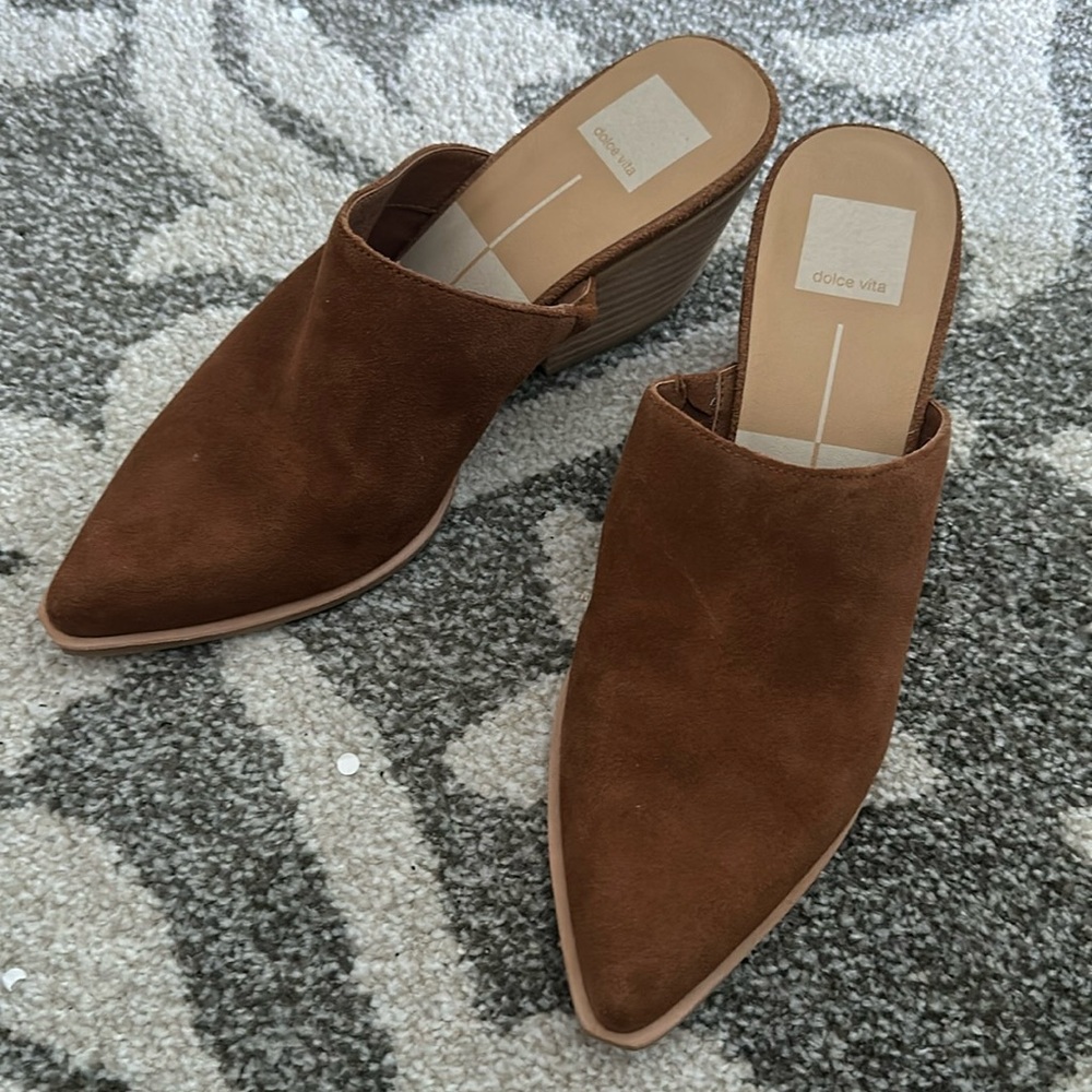 Dolce vita open back heeled booted